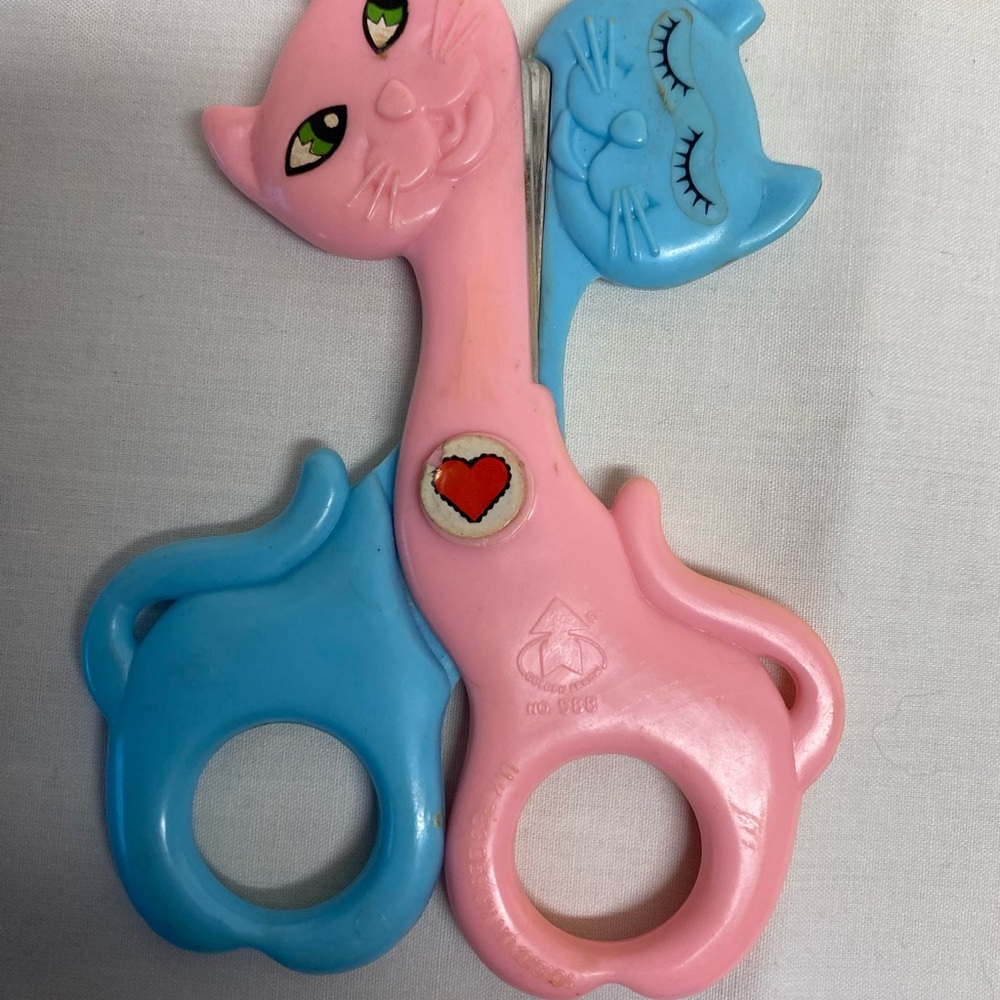 Vintage Children’s Kitty Cat Scissors - Rare, collectible
